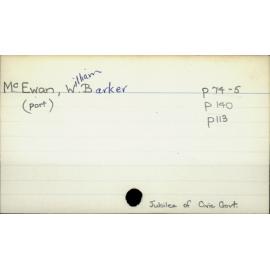 McEwan, William Barker