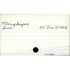 McEwing, Dougald