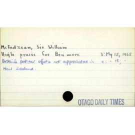 McFadzean, Sir William