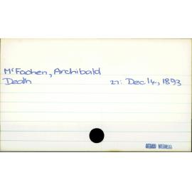 McFaden, Archibald