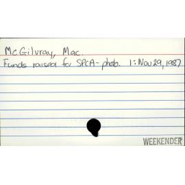 McGilvray, Mac.