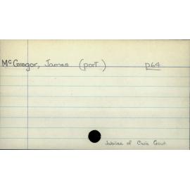McGregor, James 