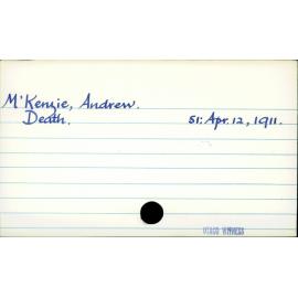 M'Kenzie, Andrew