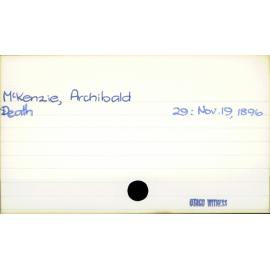 McKenzie, Archibald
