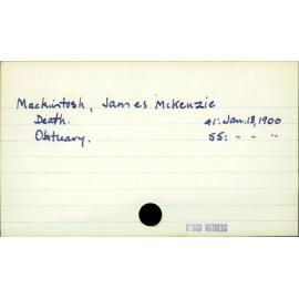 Mackintosh, James McKenzie