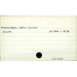 Mackintosh, John Innes