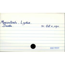 Macintosh, Lydia