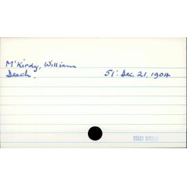 McKirdy, William