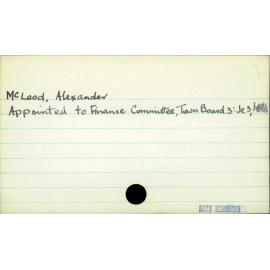 McLeod, Alexander