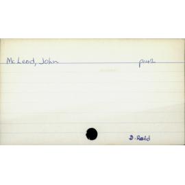 McLeod, John