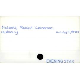McLeod, Robert Clarence