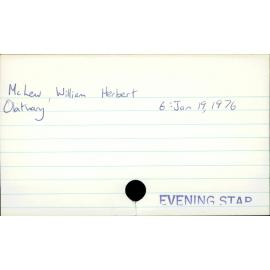 McLew, William Herbert