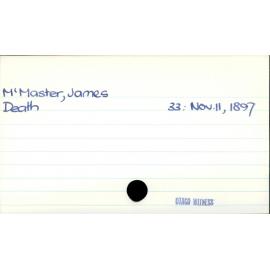 McMaster, James