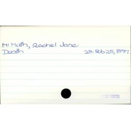 McMath, Rachel Jane