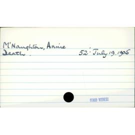 M'Naughton, Annie