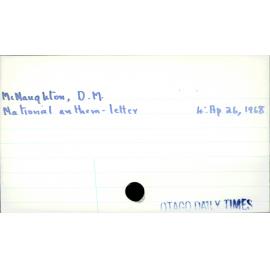 McNaughton, D M