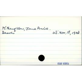 M'Naughton, Jane Annie