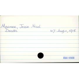 Macnee, Jessie Nicol