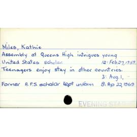 Miles, Kathie