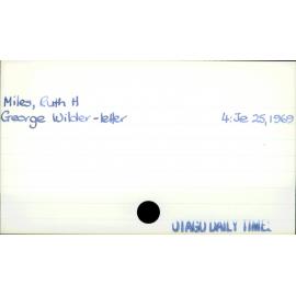 Miles, Ruth H