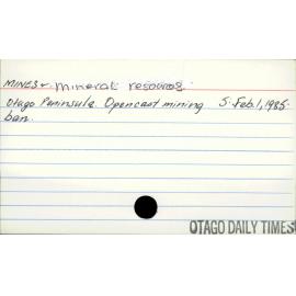 Mines and Mineral Resources - New Zealand