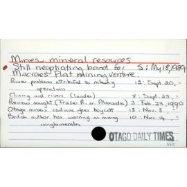 Mines and Mineral Resources