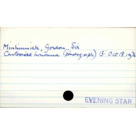 Minhinnick, Gordon Sir