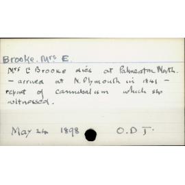 Brooke, E (Mrs)
