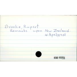 Brooke, Rupert