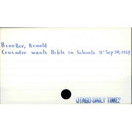 Brooker, Arnold