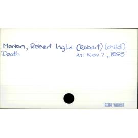Morton, Robert Inglis (Robert) (child)