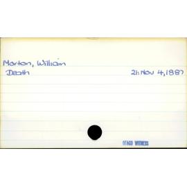 Morton, William