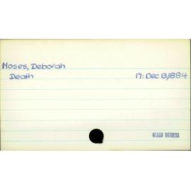 Moses, Deborah