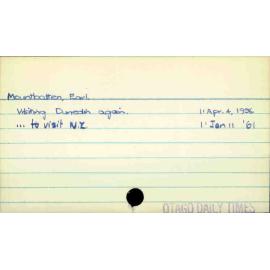Mountbatten, Earl