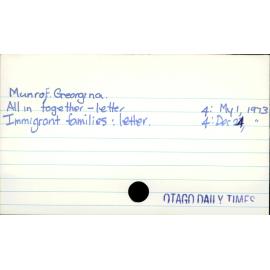 Munro, F. Georgina