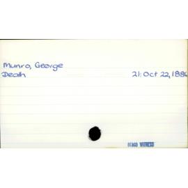 Munro, George
