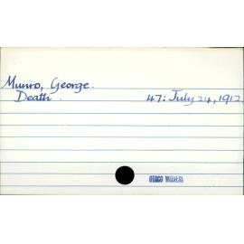 Munro, Goerge