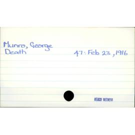 Munro, Goerge