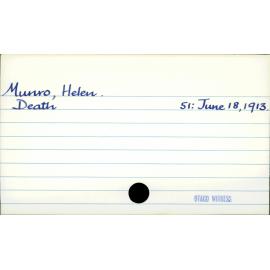 Munro, Helen