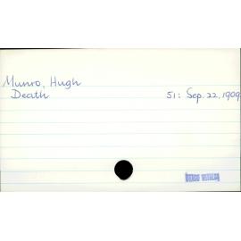 Munro, Hugh