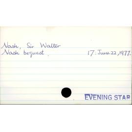 Nash, Sir Walter