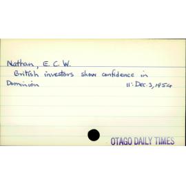 Nathan, E. C. W.