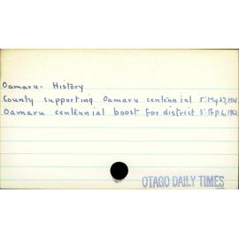 Oamaru - History
