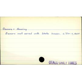 Oamaru - Housing