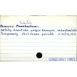 Oamaru - Industries