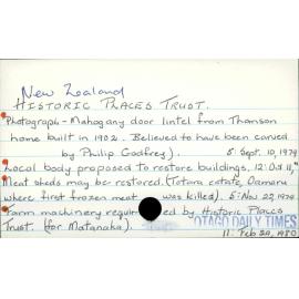 New Zealand HISTORIC PLACES TRUST