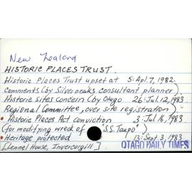New Zealand HISTORIC PLACES TRUST