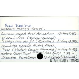 New Zealand HISTORIC PLACES TRUST