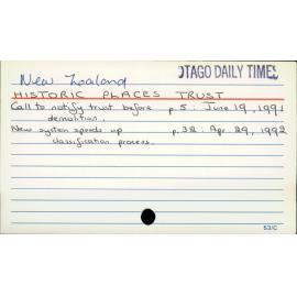 New Zealand HISTORIC PLACES TRUST