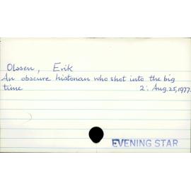 Olssen, Erik